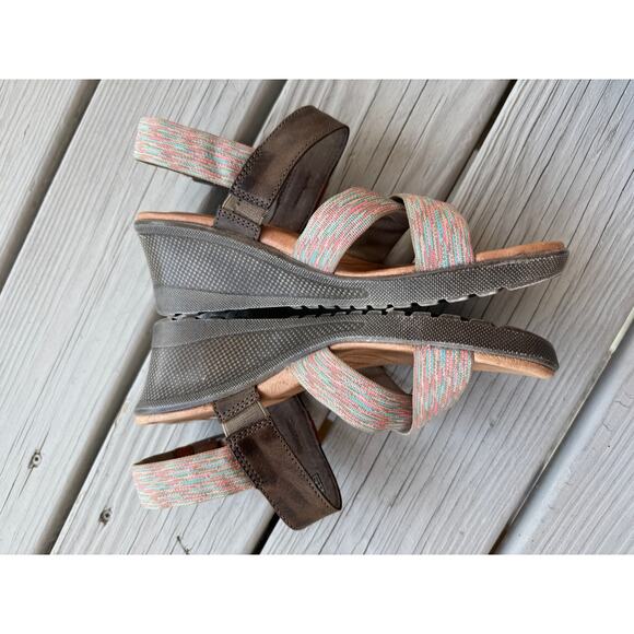 Keen Womens Skyline Wedge Sandals Ankle Strap Buckle Leather Boho Gorpcore - Picture 3 of 8